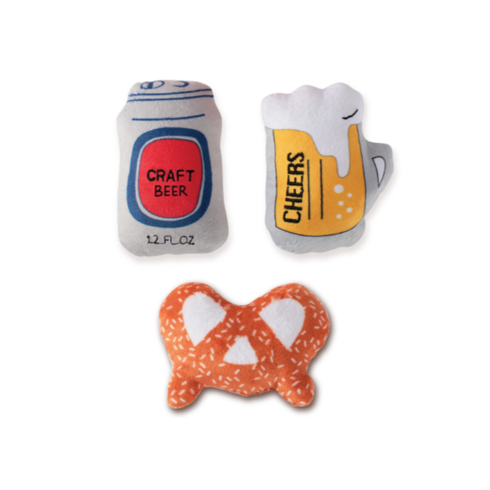 Minis Beer & Pretzel 3-Piece Toy Set