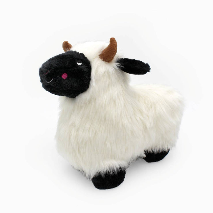 Lettie the Lamb - Wooliez Plush Squeaker Dog Toy