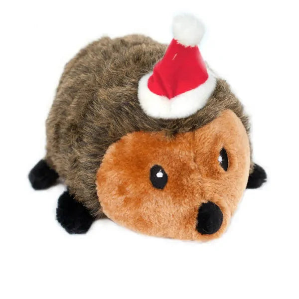 Christmas Holiday Squeaker Hedgehog - Extra Large