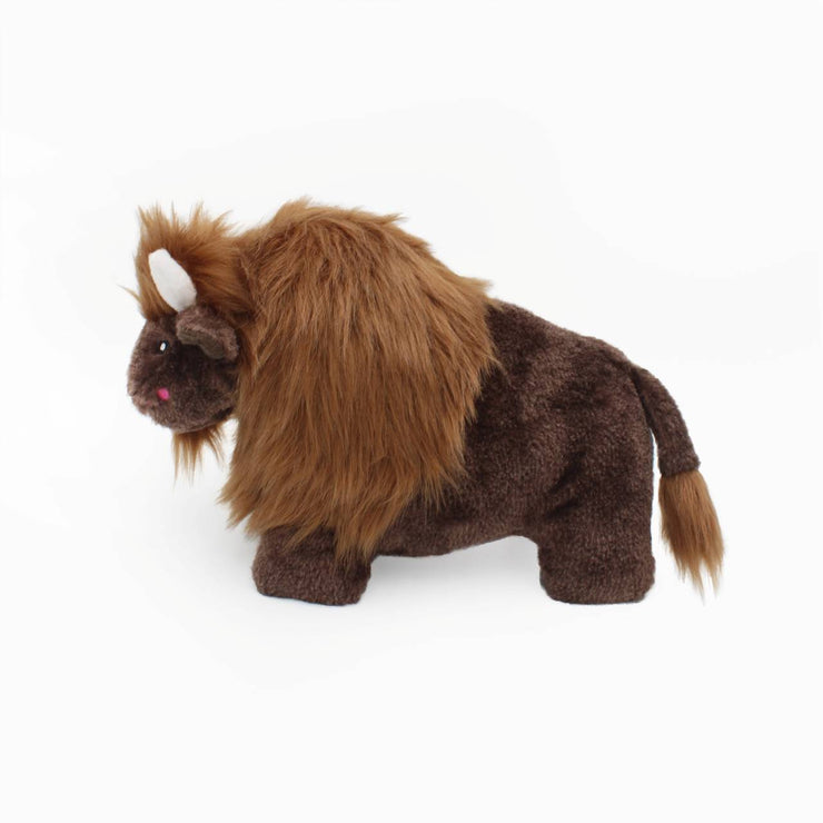 Billie the Bison - Wooliez Plush Squeaker Dog Toy