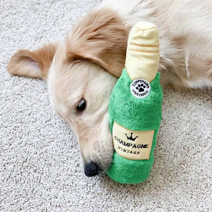 Happy Hour Crusherz Dog Toy - "Champagne"