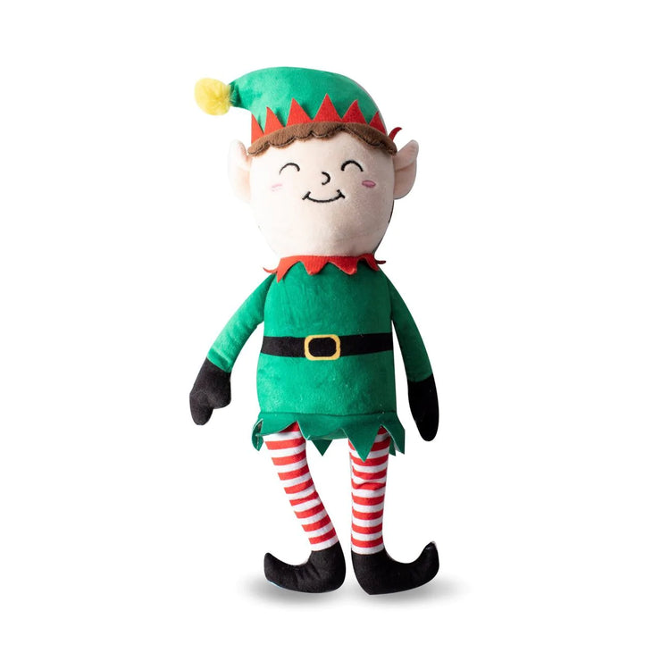 Christmas Holiday Plush Squeaker Dog Toy Believe In Your Elf