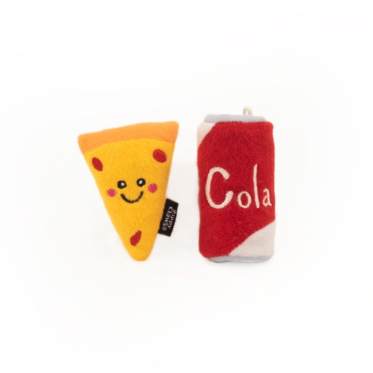 Pizza & Cola - 2-Pack Cat Toy with Catnip