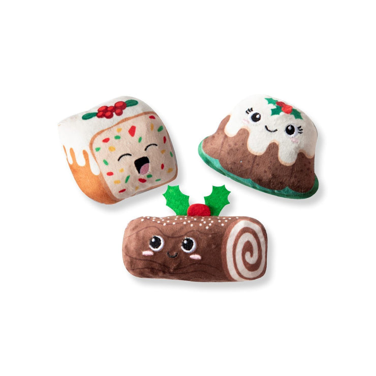 Christmas Holiday Dog Toy - Room For Dessert 3 Minis