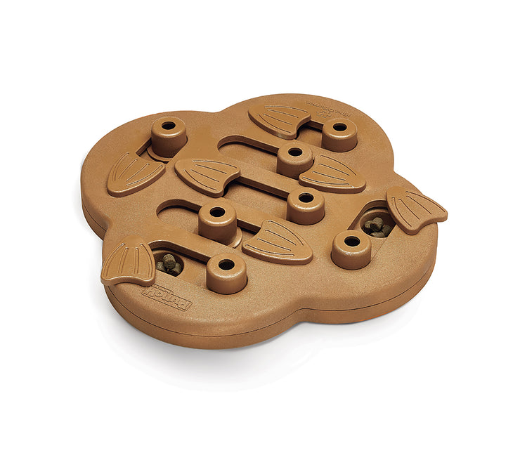 Hide N Slide Treat Dispensing Interactive Dog Game - LEVEL 2 (Brown)