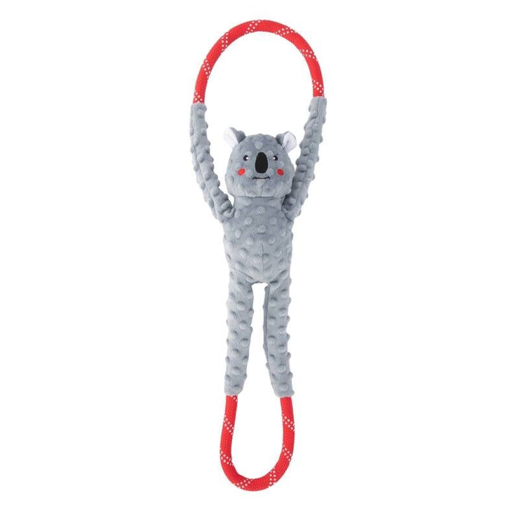 Koala Rope Tugz Squeaker Dog Toy
